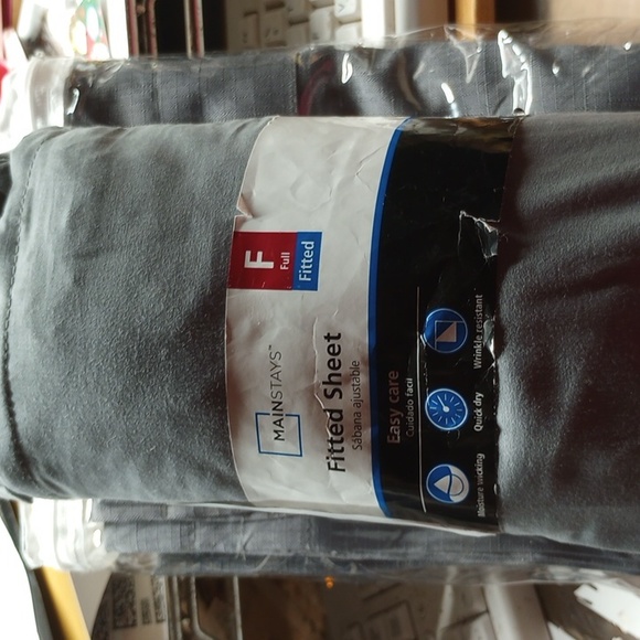 Percal 1 fitted sheet gray - Picture 4 of 4